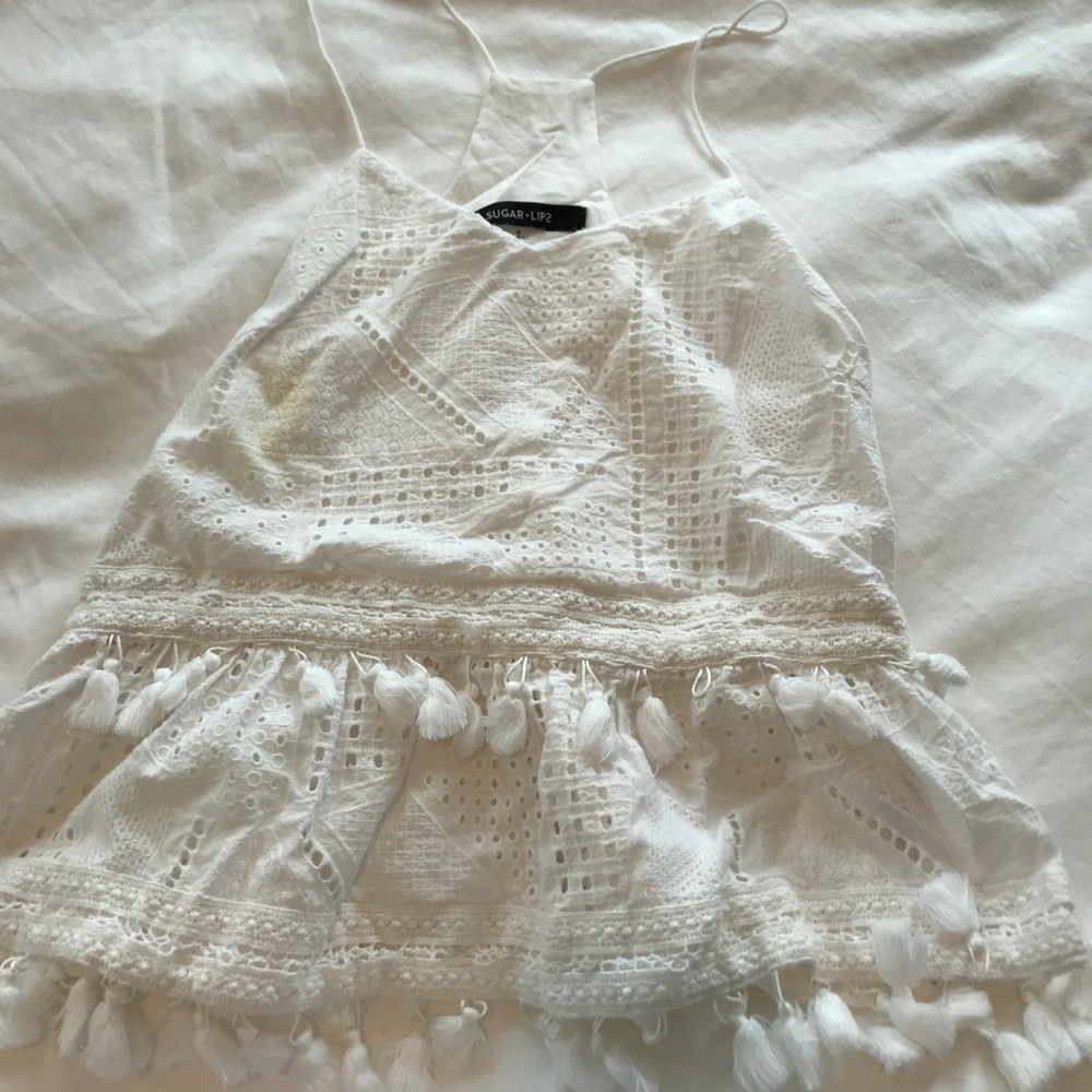 White tassel top